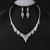 Picture of Fashion Cubic Zirconia Platinum Plated 2 Piece Jewelry Set