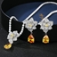 Show details for Great Cubic Zirconia Platinum Plated 2 Piece Jewelry Set