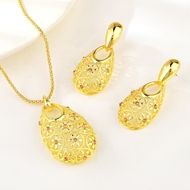 Picture of Designer Gold Plated Flowers & Plants 2 Piece Jewelry Set with Easy Return