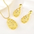 Picture of Designer Gold Plated Flowers & Plants 2 Piece Jewelry Set with Easy Return