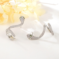 Show details for Affordable Copper or Brass Snake Dangle Earrings for Ladies