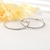 Picture of White Party Huggie Earrings Online Shopping