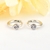 Picture of Need-Now White 925 Sterling Silver Small Hoop Earrings from Editor Picks