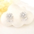 Picture of Good Cubic Zirconia White Dangle Earrings