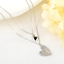 Show details for Stylish Love & Heart 925 Sterling Silver Pendant Necklace