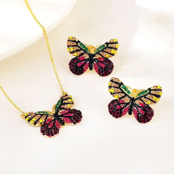 Picture of Versatile 16 Inch Butterfly 2 Piece Jewelry Set with Beautiful Craftmanship