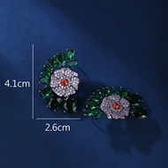 Picture of Luxury Cubic Zirconia Dangle Earrings in Exclusive Design