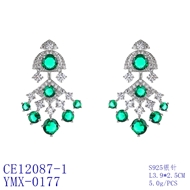 Picture of Trendy Platinum Plated Luxury Dangle Earrings Online Only
