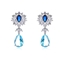 Show details for Featured Platinum Plated Copper or Brass Dangle Earrings with Full Guarantee