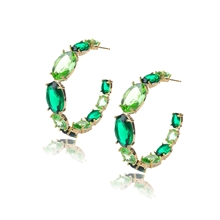 Show details for Low Price Copper or Brass Cubic Zirconia Dangle Earrings from Top Designer