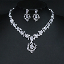 Show details for Top Flowers & Plants Cubic Zirconia 2 Piece Jewelry Set