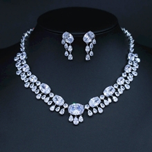 Show details for Luxury Platinum Plated 2 Piece Jewelry Set with Worldwide Shipping
