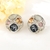 Picture of Brand New Platinum Plated Geometric Dangle Earrings with Full Guarantee