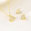 Show details for Famous Love & Heart White 2 Piece Jewelry Set
