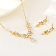 Show details for Fashion Cubic Zirconia Delicate 2 Piece Jewelry Set