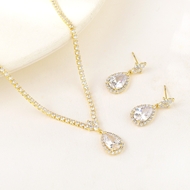 Show details for New Season White Flowers & Plants 2 Piece Jewelry Set with SGS/ISO Certification