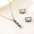 Picture of Good Quality Cubic Zirconia Platinum Plated 2 Piece Jewelry Set