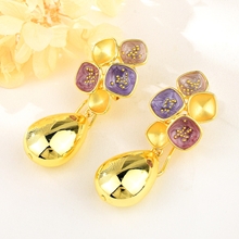 Show details for Wholesale Gold Plated Classic Dangle Earrings with No-Risk Return