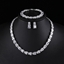 Show details for Good Cubic Zirconia Geometric 3 Piece Jewelry Set