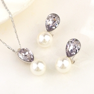 Show details for Impressive White Copper or Brass 2 Piece Jewelry Set with Low MOQ