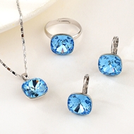 Show details for Great Swarovski Element Copper or Brass 3 Piece Jewelry Set