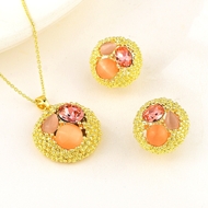 Picture of Low Price Zinc Alloy Geometric 2 Piece Jewelry Set from Trust-worthy Supplier