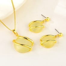 Show details for Low Price Zinc Alloy Gold Plated 2 Piece Jewelry Set from Trust-worthy Supplier