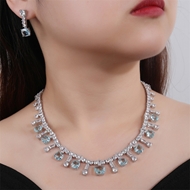 Picture of Luxury Cubic Zirconia 2 Piece Jewelry Set with Fast Shipping