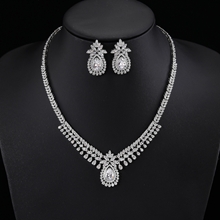 Show details for Copper or Brass Cubic Zirconia 2 Piece Jewelry Set at Super Low Price