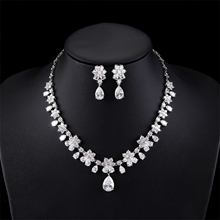 Show details for Good Cubic Zirconia Flowers & Plants 2 Piece Jewelry Set