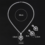 Picture of Platinum Plated Flowers & Plants 2 Piece Jewelry Set For Your Occasions