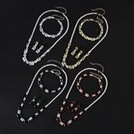 Picture of Sparkly Party Cubic Zirconia 3 Piece Jewelry Set