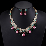 Picture of Eye-Catching Pink Luxury 2 Piece Jewelry Set with Member Discount