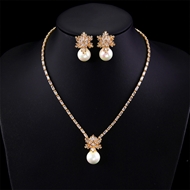 Picture of Great Value White Flowers & Plants 2 Piece Jewelry Set with Member Discount