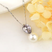 Show details for Popular Swarovski Element Colorful Pendant Necklace