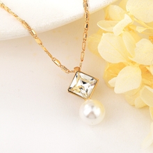 Show details for Pretty Swarovski Element Party Pendant Necklace