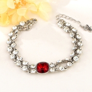 Show details for Nice Swarovski Element Copper or Brass Fashion Bangle