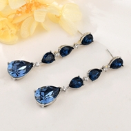 Show details for Best Swarovski Element Platinum Plated Dangle Earrings