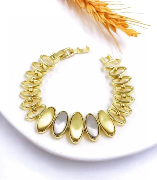 Picture of Work Gold Plated Collar Necklace with Low Cost