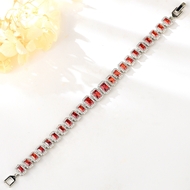 Show details for Unusual Geometric Cubic Zirconia Fashion Bracelet